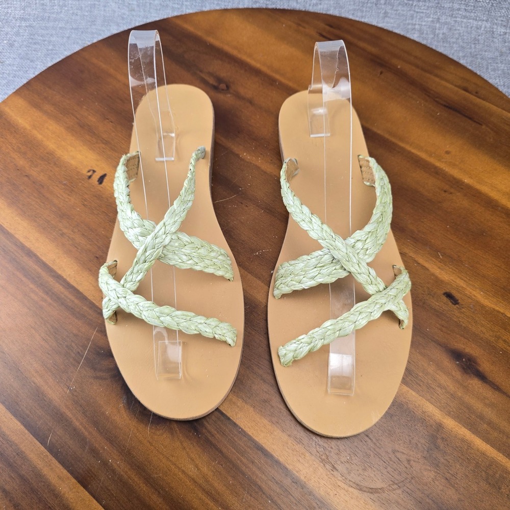 Universal Thread Braided Thong Sandals Women's Size‎ 9.5 Light Green - Picture 15 of 15